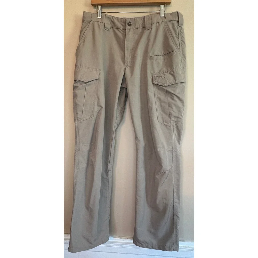 5.11 Tactical Mens Fast-Tac Cargo Pants 36x31 Khaki Ripstop 74439 Utility Work